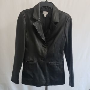 Old Navy Leather Jacket - Black